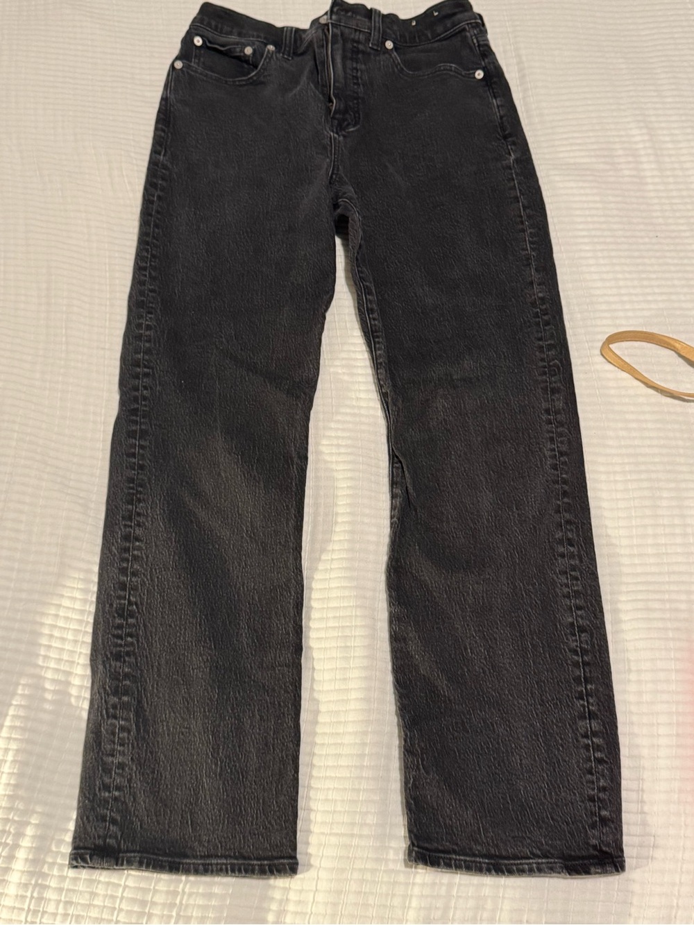 Madewell Black Straight-Leg Jeans